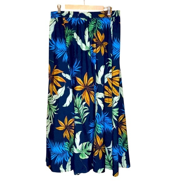 Mlle. Gabrielle Tropical Floral Print Maxi Skirt - Picture 1 of 3